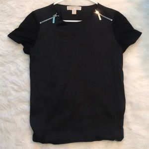 Michael Kors gold zipper tee